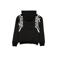 New Era Branded Mesh Combo Black Hoodie