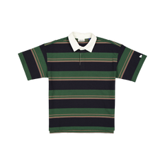 New Era Branded Yarn Dyed Cilantro Green Rugby Shirt