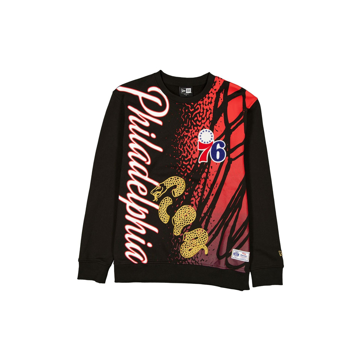 Philadelphia 76ers 2025 City Edition Black Crewneck