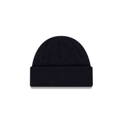 New Era Branded Navy Short Knit Beanie Hat
