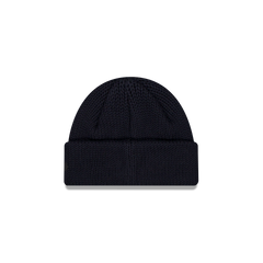 New Era Branded Navy Short Knit Beanie Hat