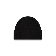 New Era Branded Black Short Knit Beanie Hat