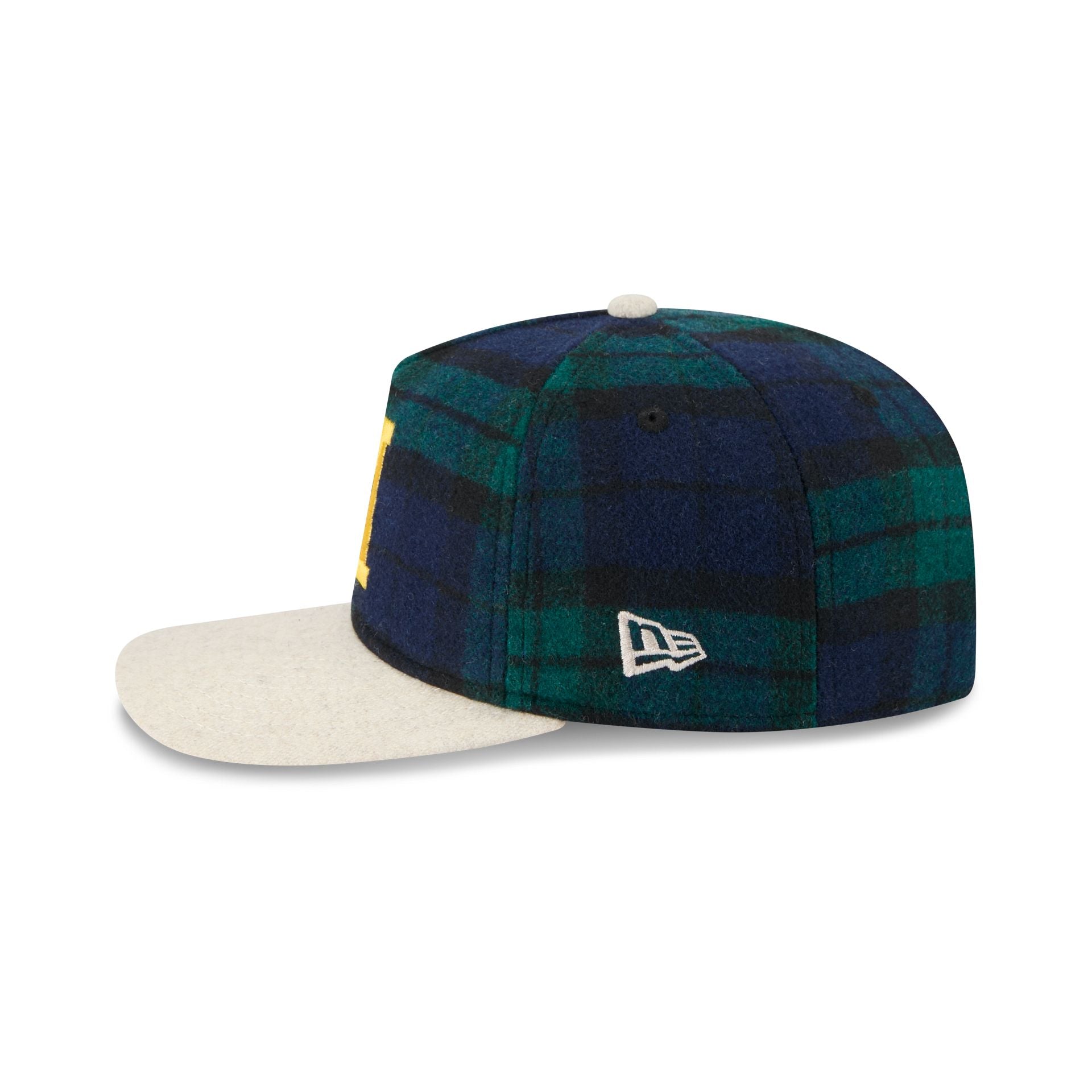Milwaukee Brewers Plaid Letterman 19TWENTY Adjustable Hat