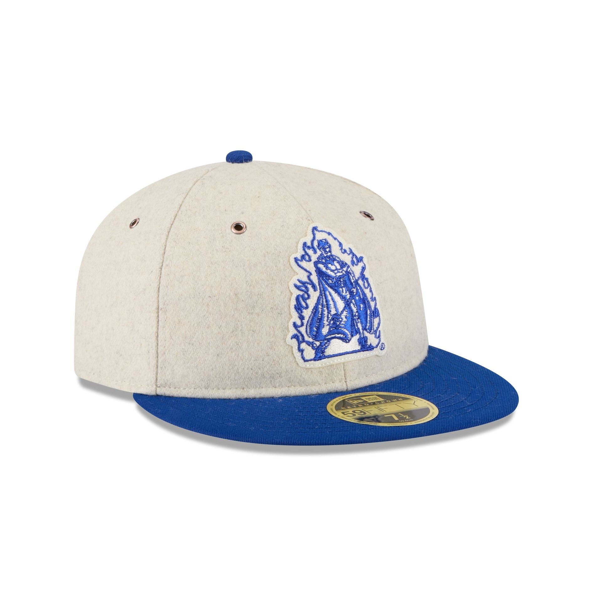 Duke Blue Devils College Vault Wool Letterman Retro Crown 59FIFTY Fitted Hat