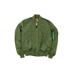 New Era Branded x Realtree® Alpha Industries New Olive Bomber Jacket