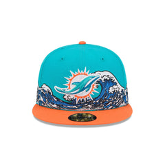 Miami Dolphins Tidal Flow 59FIFTY Fitted Hat