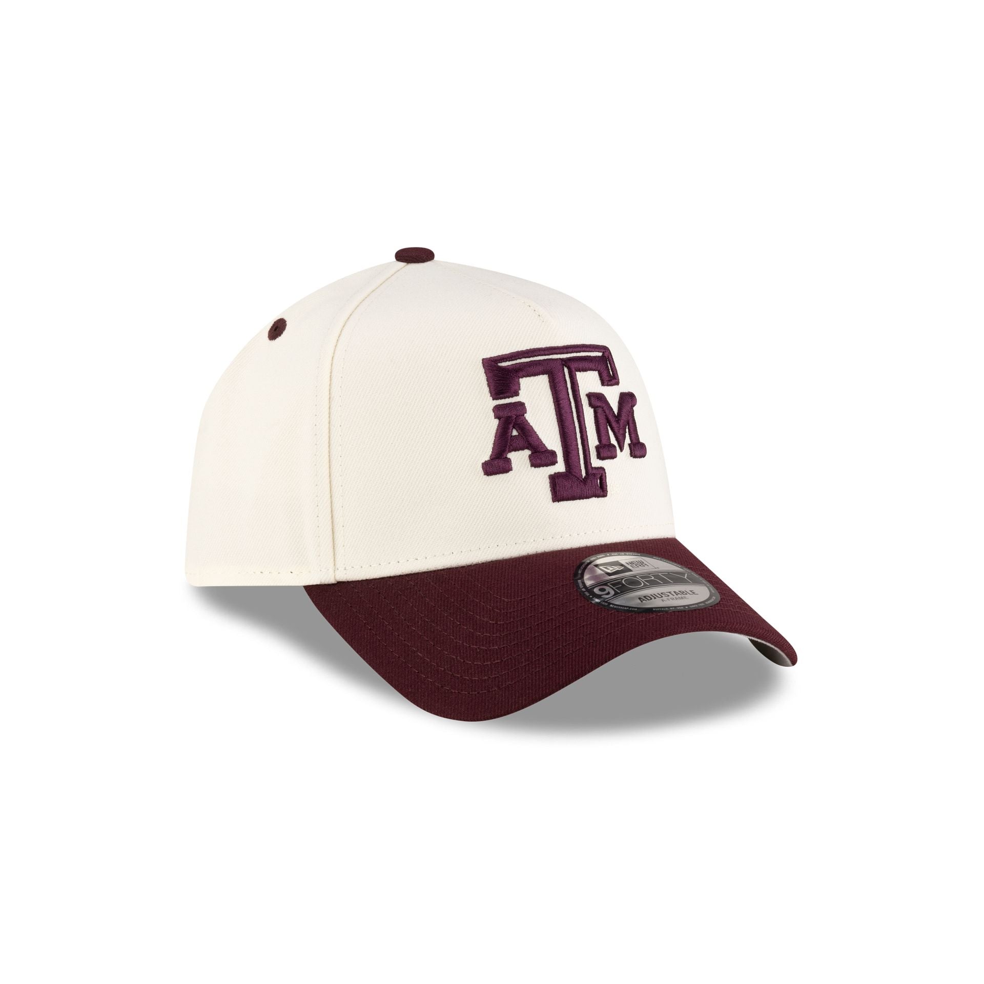 New Era x adidas Texas A&M Aggies Chrome White 9FORTY A-Frame Snapback Hat