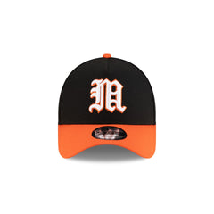 New Era x adidas Miami Hurricanes Black 9FORTY A-Frame Snapback Hat