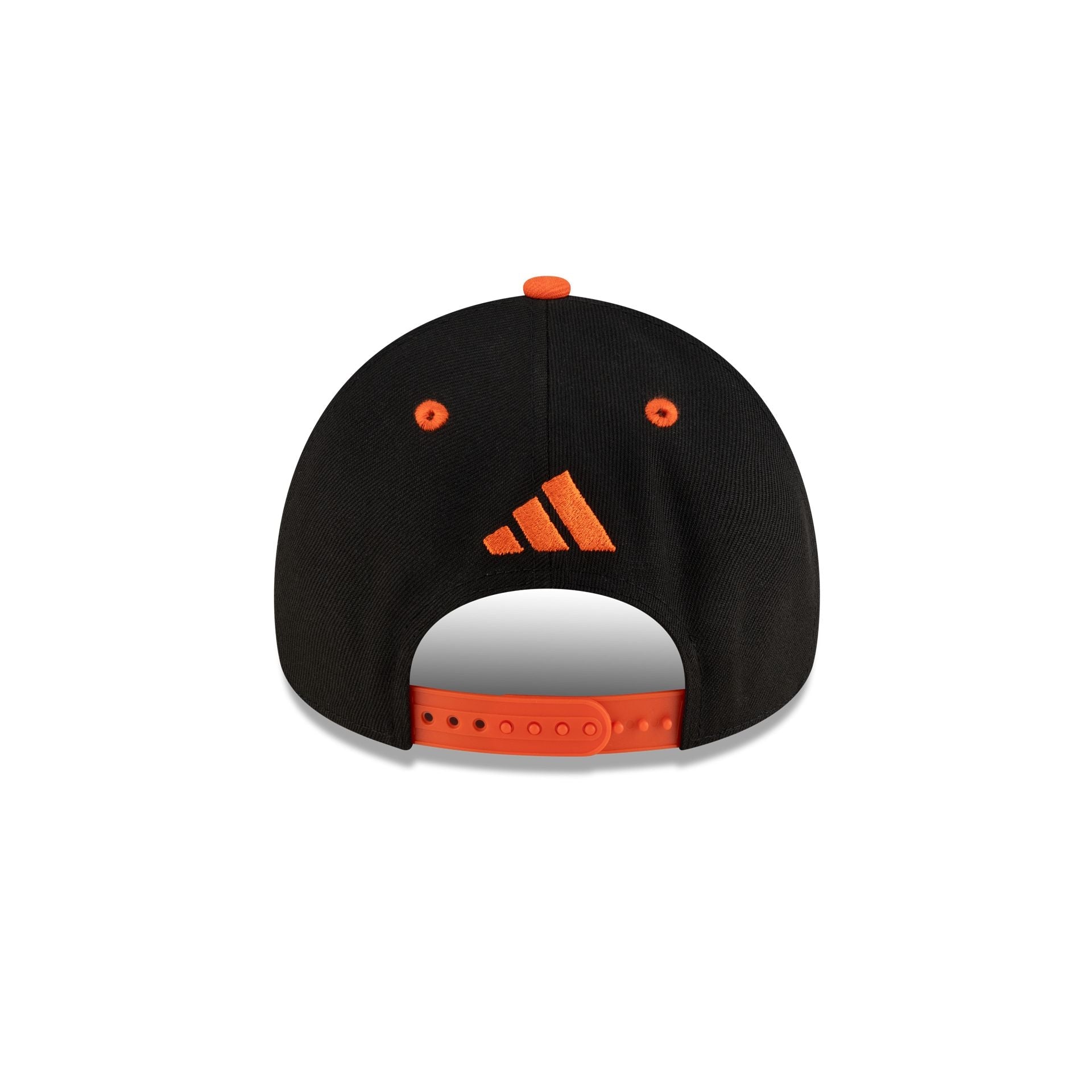 New Era x adidas Miami Hurricanes Black 9FORTY A-Frame Snapback Hat