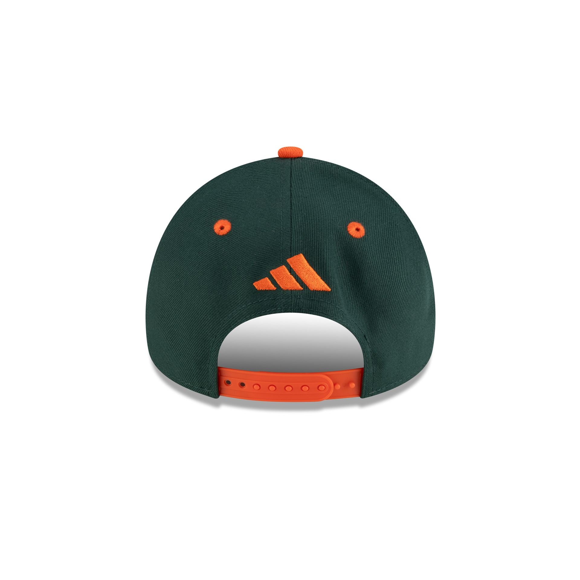 New Era x adidas Miami Hurricanes Green 9FORTY A-Frame Snapback Hat