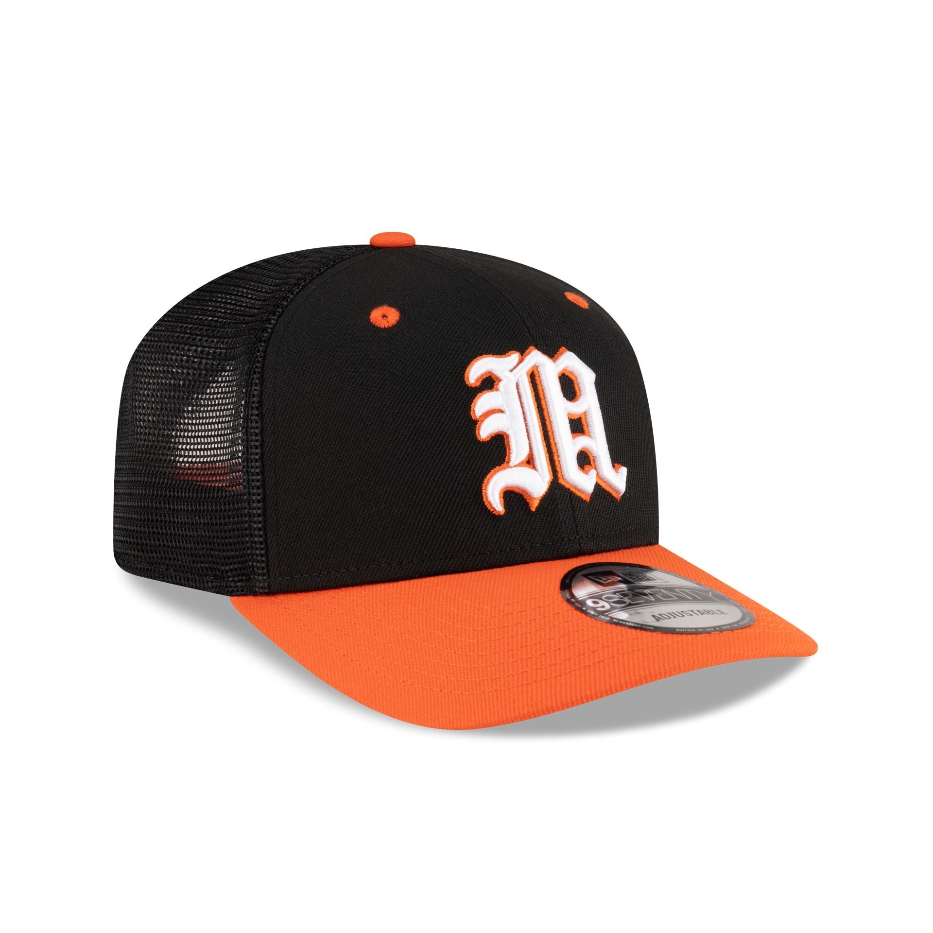 New Era x adidas Miami Hurricanes Black 9SEVENTY Trucker Hat