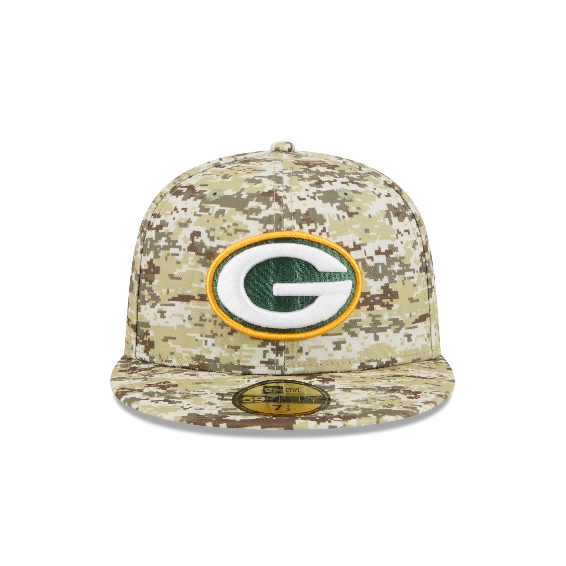 Green Bay Packers 2025 Salute to Service Fan Gear 59FIFTY Fitted Hat