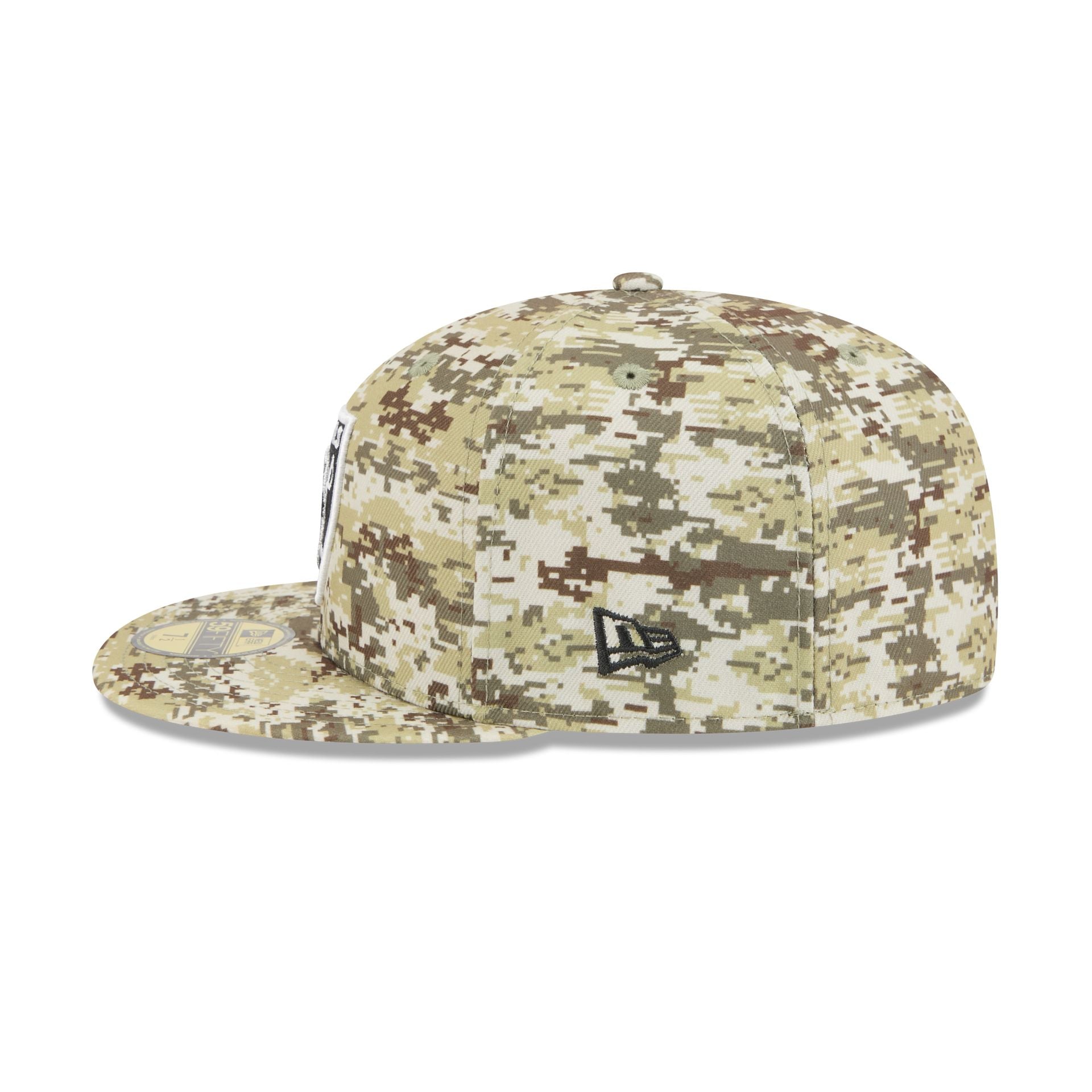 Las Vegas Raiders 2025 Salute to Service Fan Gear 59FIFTY Fitted Hat