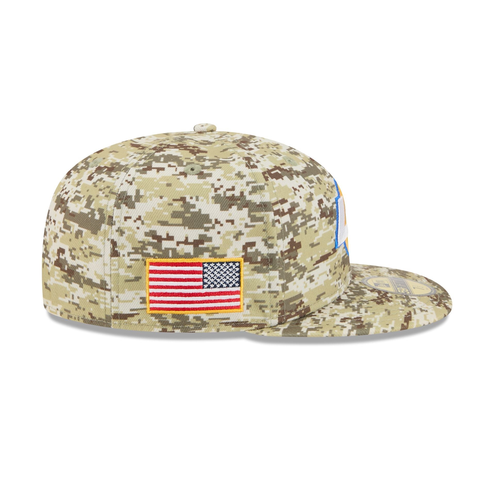 Los Angeles Rams 2025 Salute to Service Fan Gear 59FIFTY Fitted Hat