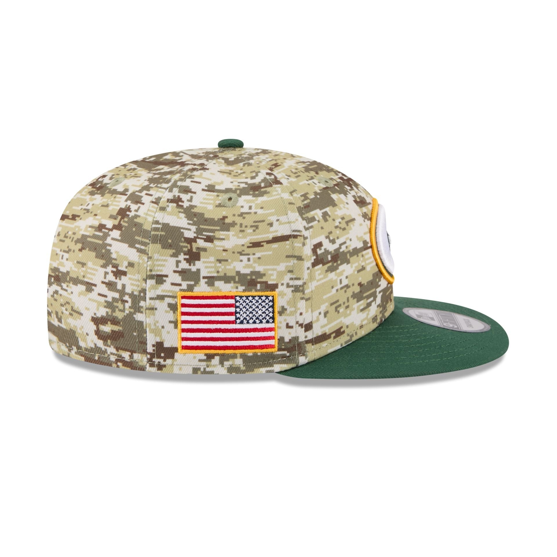Green Bay Packers 2025 Salute to Service Fan Gear 9FIFTY Snapback Hat