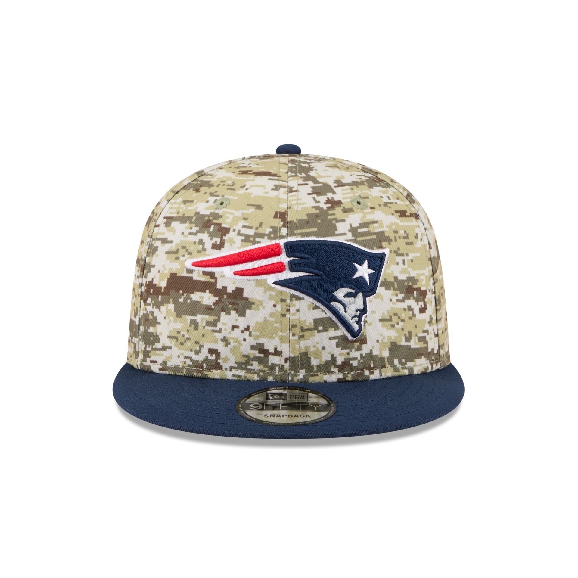 New England Patriots 2025 Salute to Service Fan Gear 9FIFTY Snapback Hat