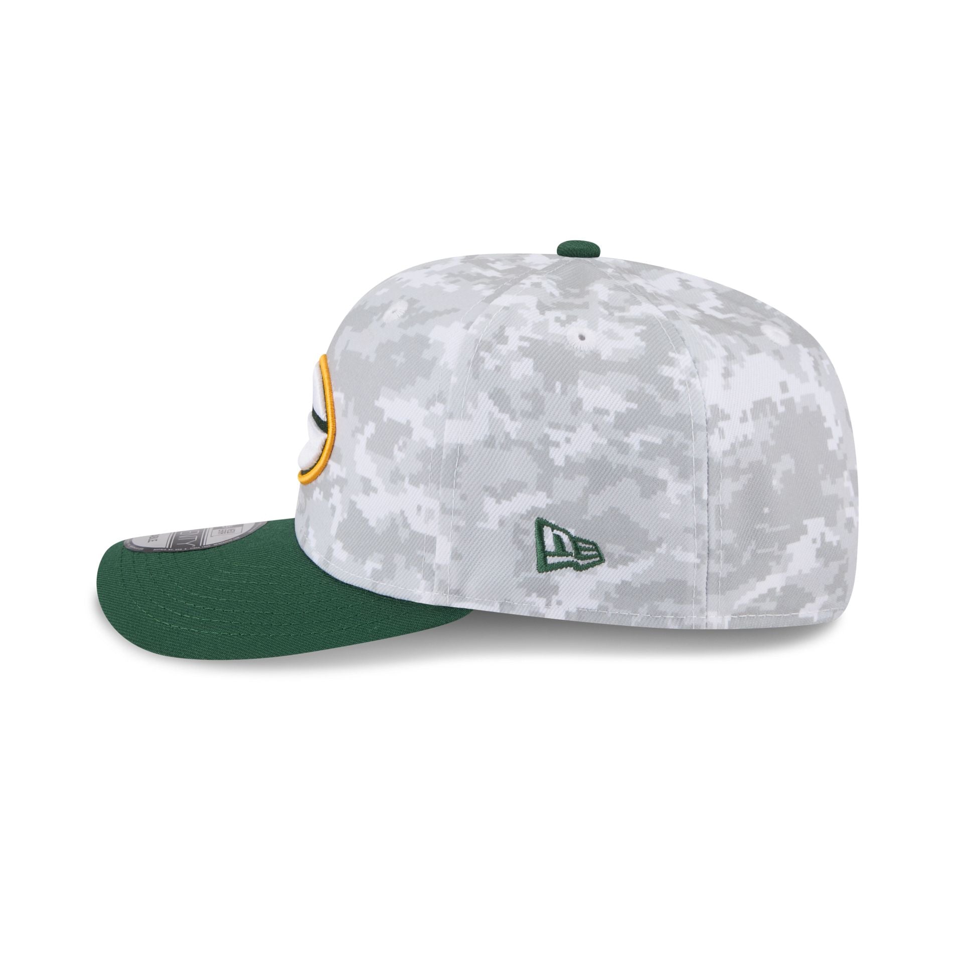 Green Bay Packers 2025 Salute to Service Fan Gear 9SEVENTY Stretch-Snap Hat