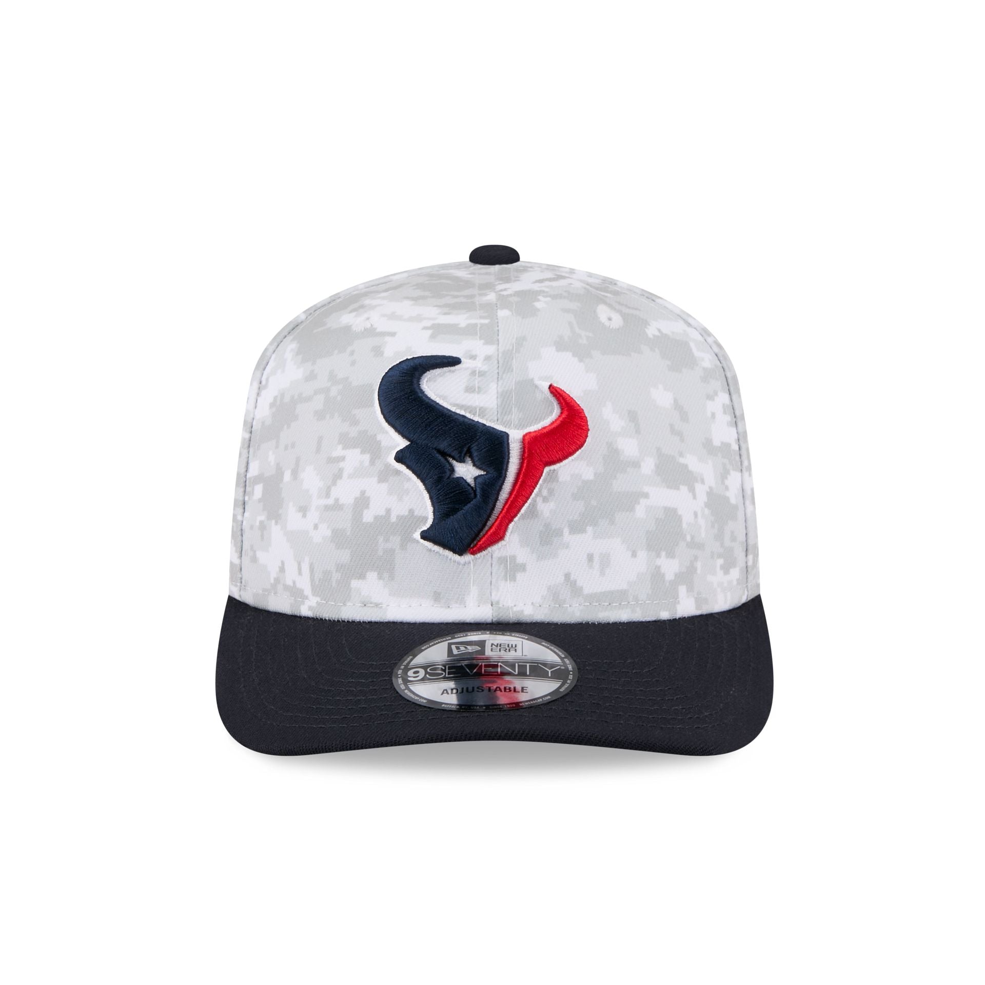 Houston Texans 2025 Salute to Service Fan Gear 9SEVENTY Stretch-Snap Hat
