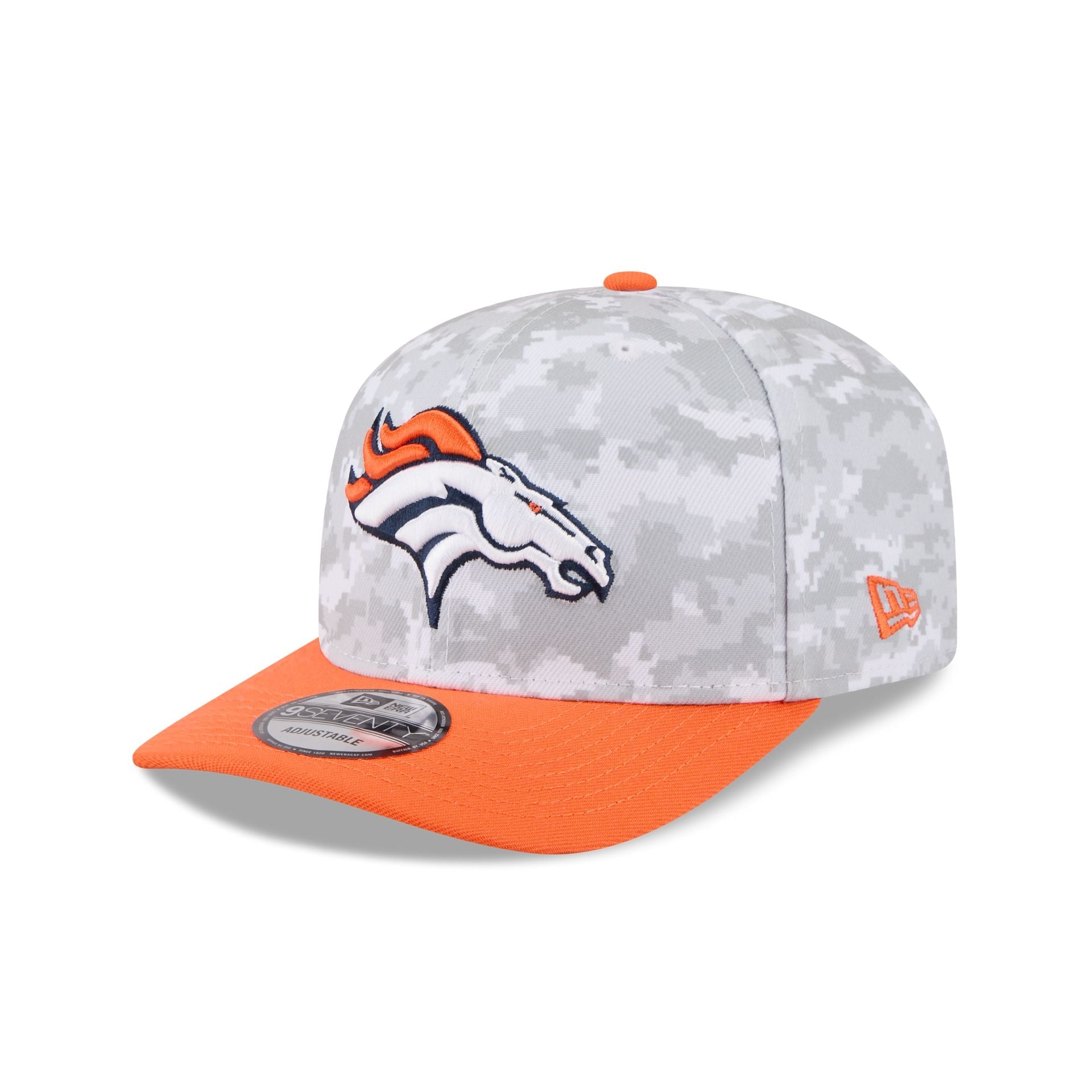 Denver Broncos 2025 Salute to Service Fan Gear 9SEVENTY Stretch-Snap Hat