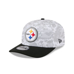 Pittsburgh Steelers 2025 Salute to Service Fan Gear 9SEVENTY Stretch-Snap Hat