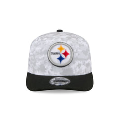 Pittsburgh Steelers 2025 Salute to Service Fan Gear 9SEVENTY Stretch-Snap Hat