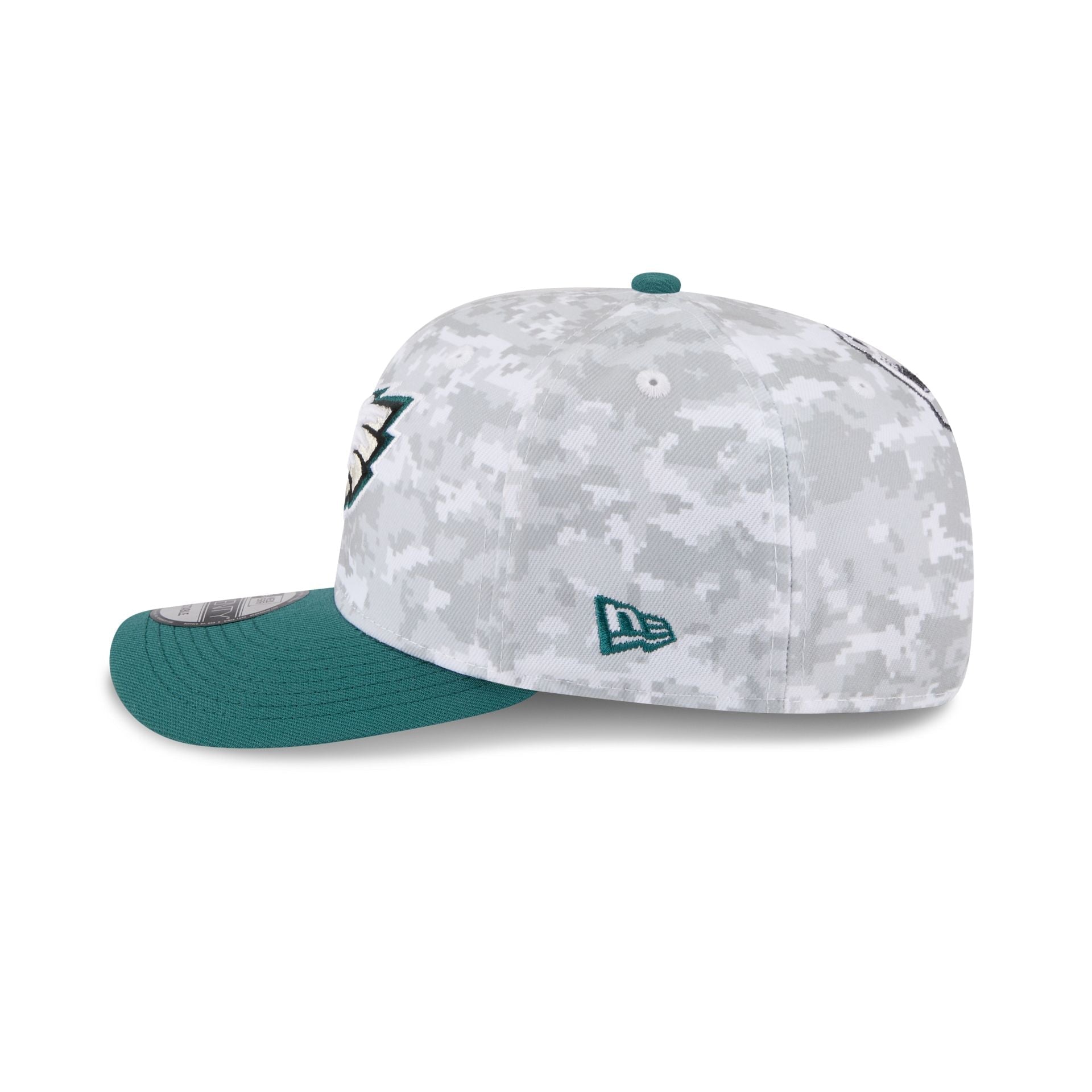 Philadelphia Eagles 2025 Salute to Service Fan Gear 9SEVENTY Stretch-Snap Hat