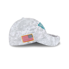 Jacksonville Jaguars 2025 Salute to Service Fan Gear 39THIRTY Stretch Fit Hat
