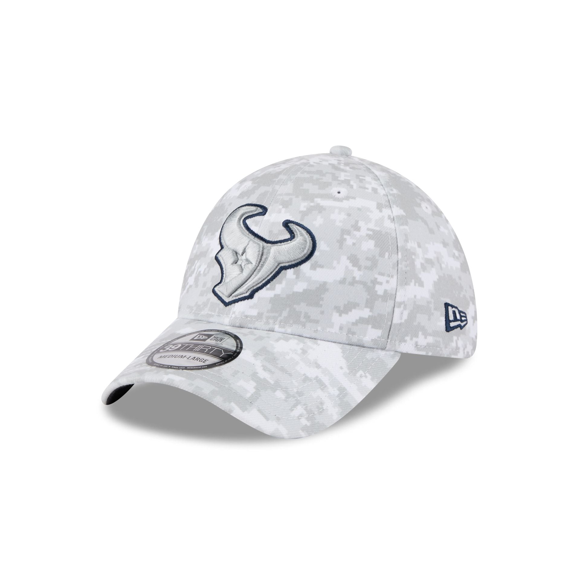 Houston Texans 2025 Salute to Service Fan Gear 39THIRTY Stretch Fit Hat