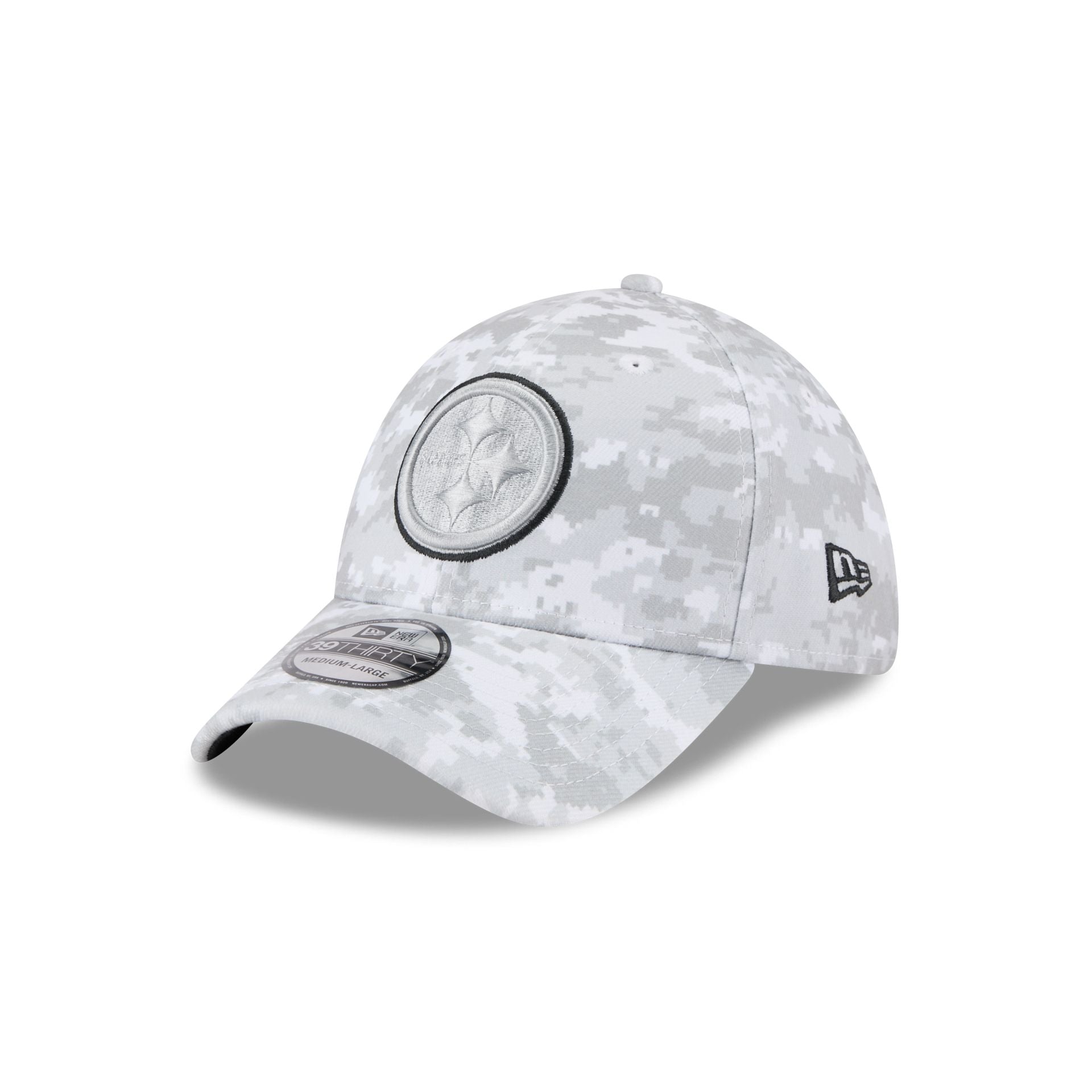 Pittsburgh Steelers 2025 Salute to Service Fan Gear 39THIRTY Stretch Fit Hat