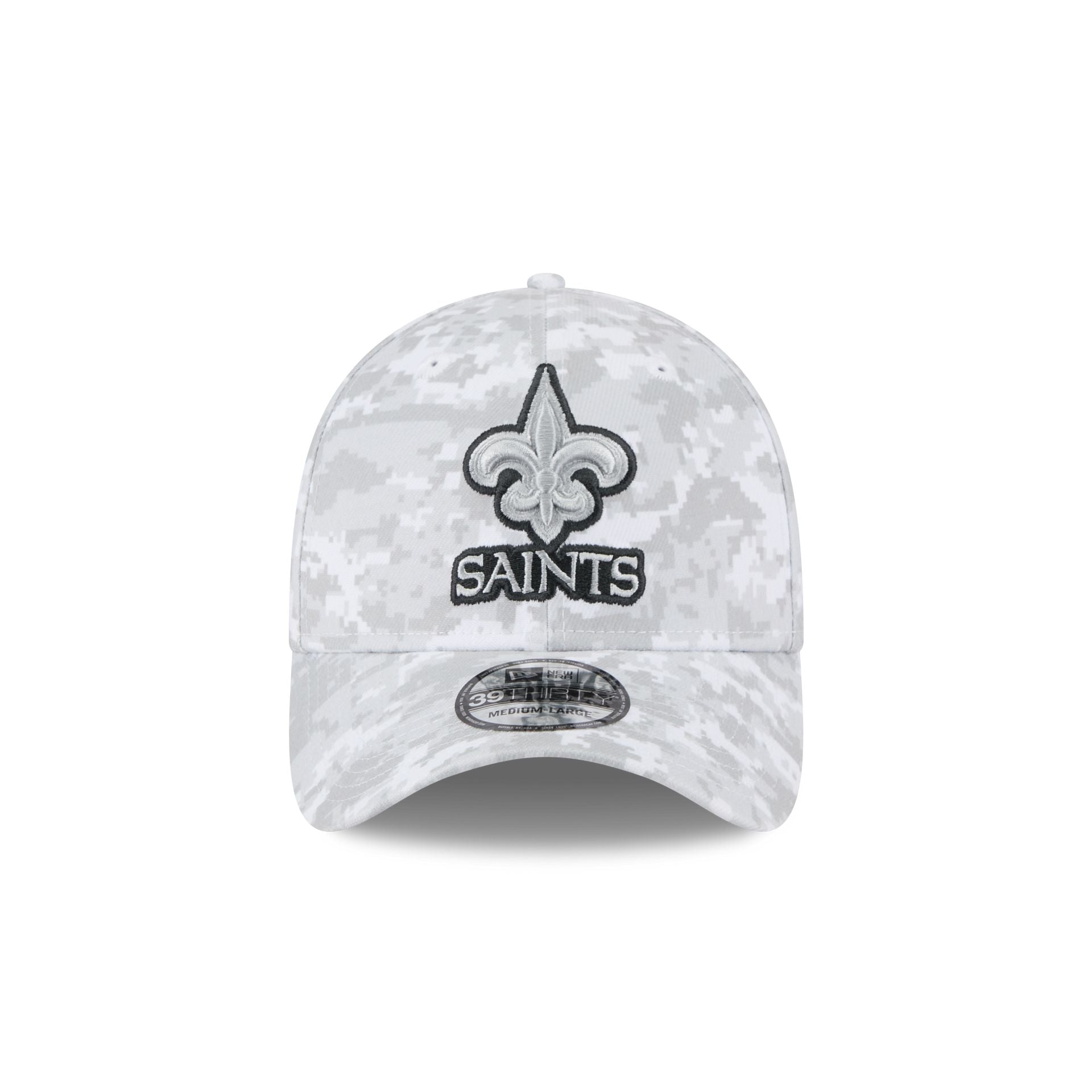 New Orleans Saints 2025 Salute to Service Fan Gear 39THIRTY Stretch Fit Hat