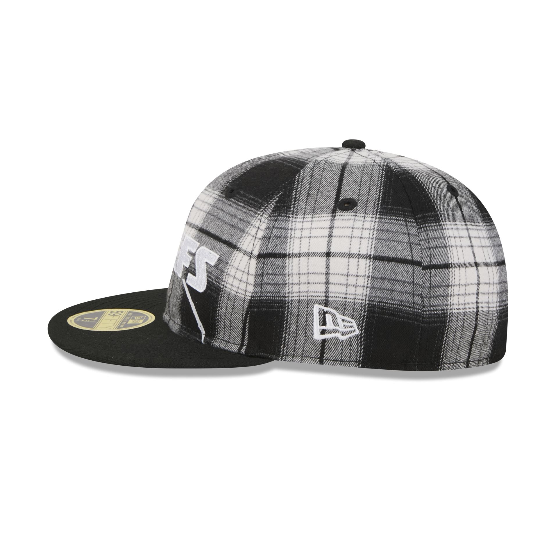 Kansas City Chiefs Grunge Plaid Retro Crown 59FIFTY Fitted Hat