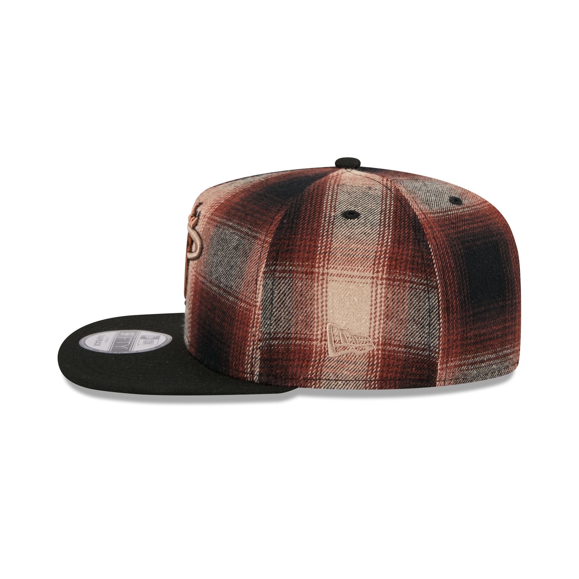 Miami Heat Grunge Plaid 9FIFTY A-Frame Adjustable Hat