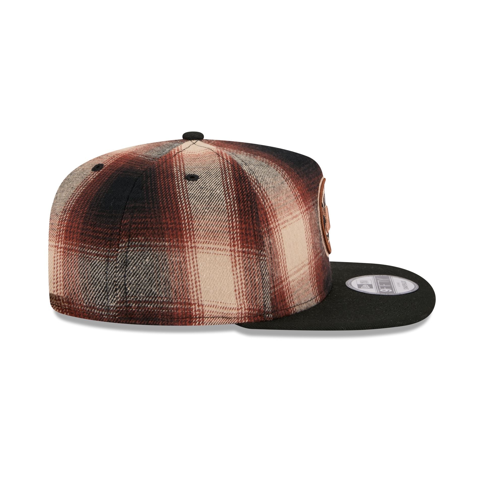 New York Mets Grunge Plaid 9FIFTY A-Frame Adjustable Hat