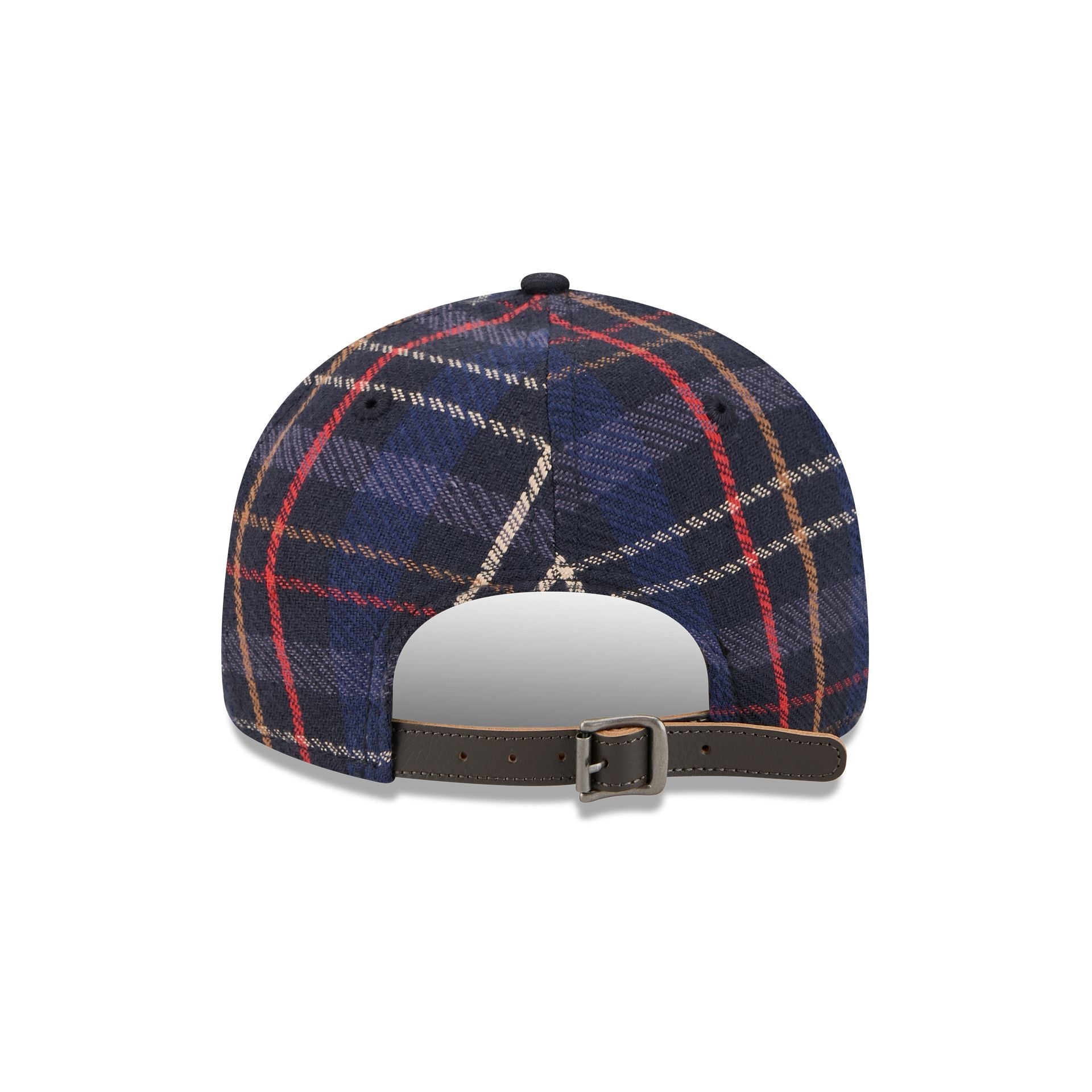 Las Vegas Raiders Grunge Plaid Retro Crown 9FIFTY Adjustable Hat