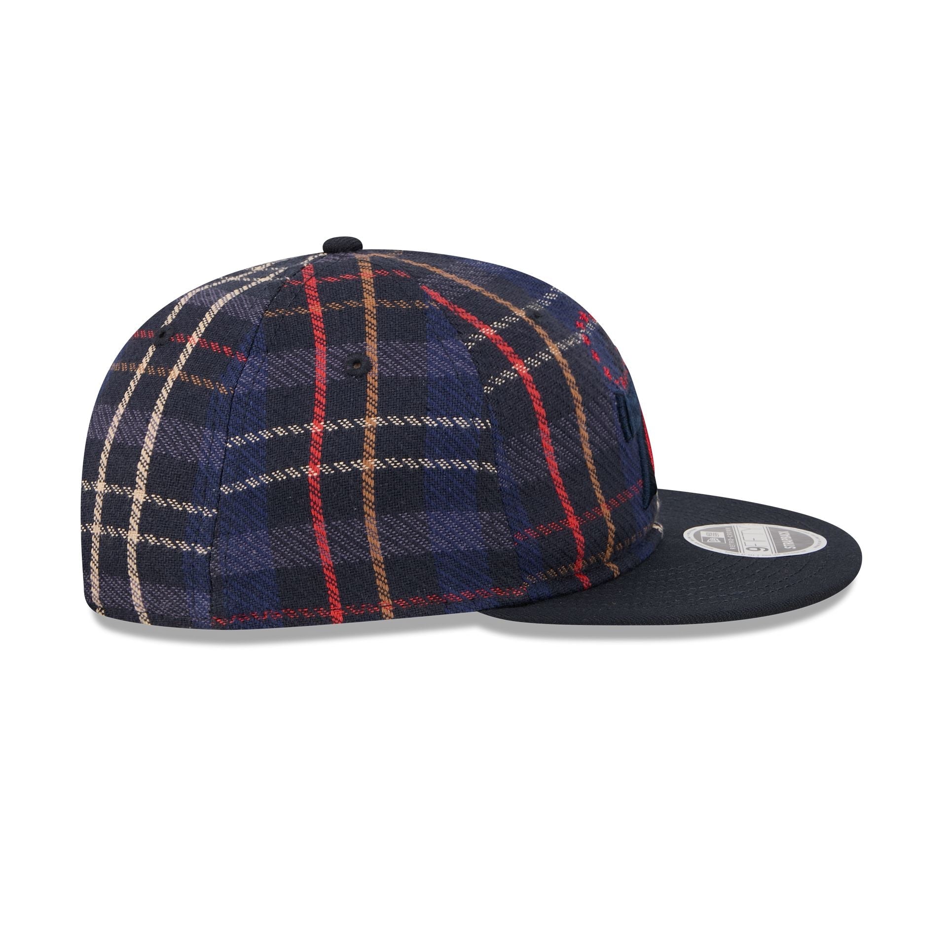 Philadelphia 76ers Grunge Plaid Retro Crown 9FIFTY Adjustable Hat