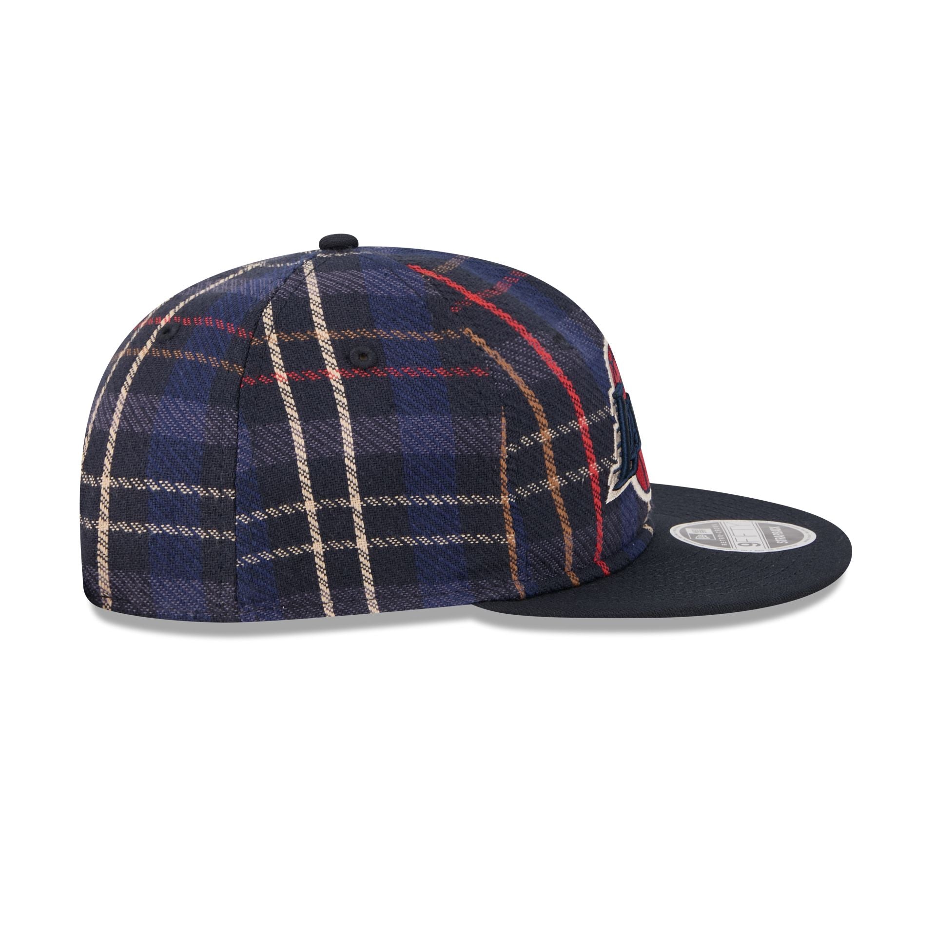 Los Angeles Lakers Grunge Plaid Retro Crown 9FIFTY Adjustable Hat