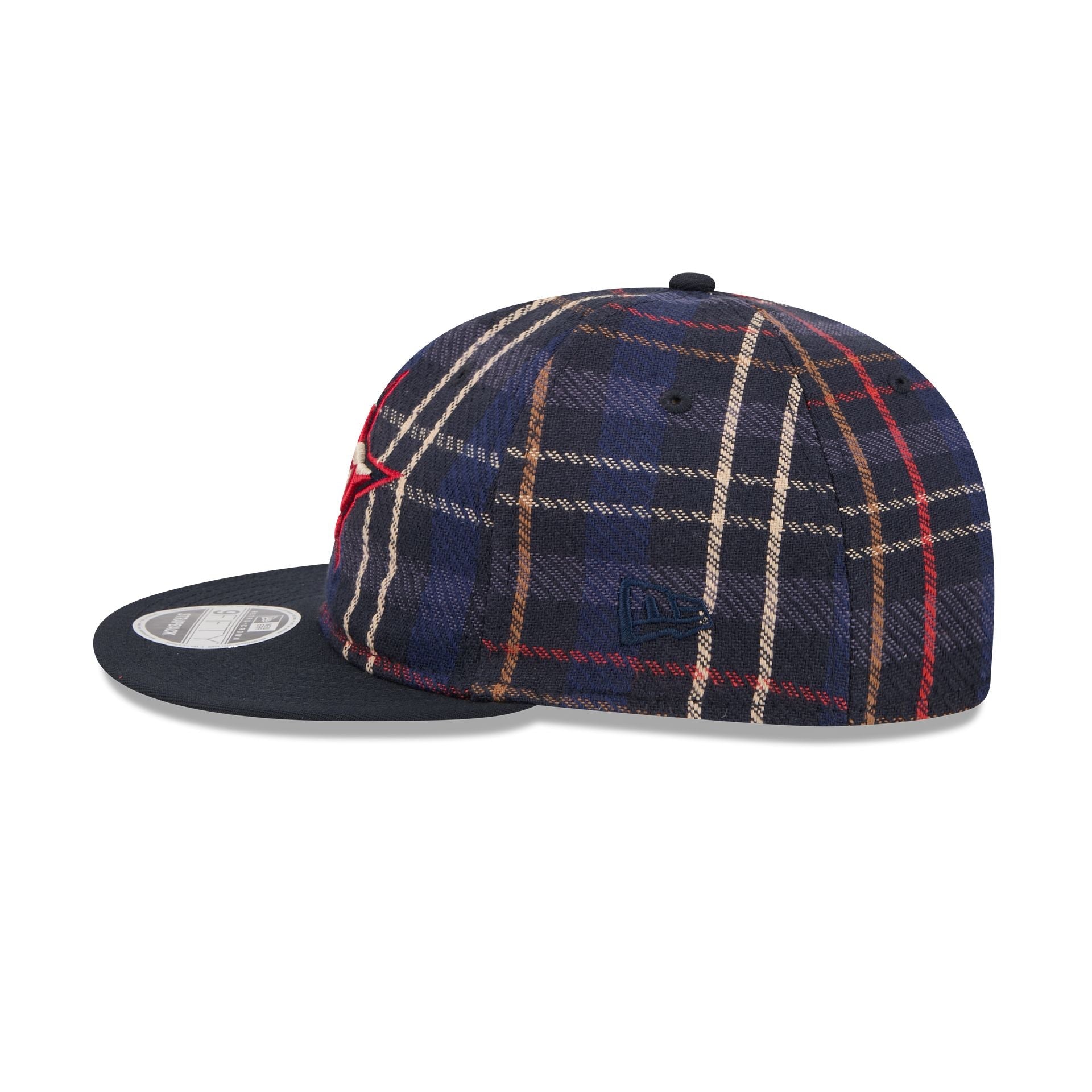 Dallas Stars Grunge Plaid Retro Crown 9FIFTY Adjustable Hat