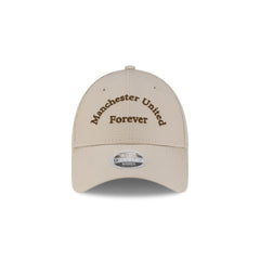 Manchester United FC Wordmark Cream Women's 9FORTY Adjustable Hat