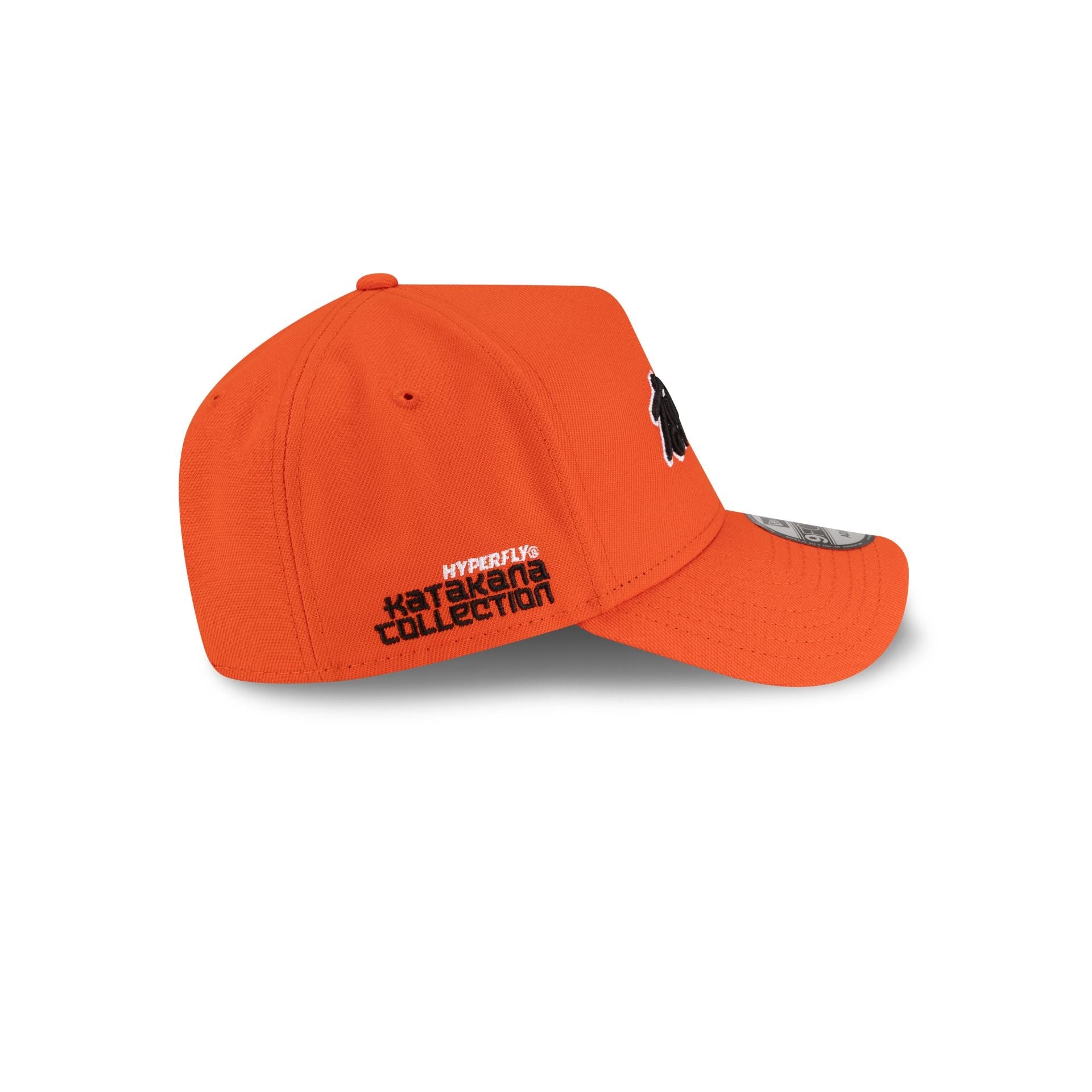 Hyperfly Katakana x Baltimore Orioles Orange9FORTY A-Frame Snapback Hat