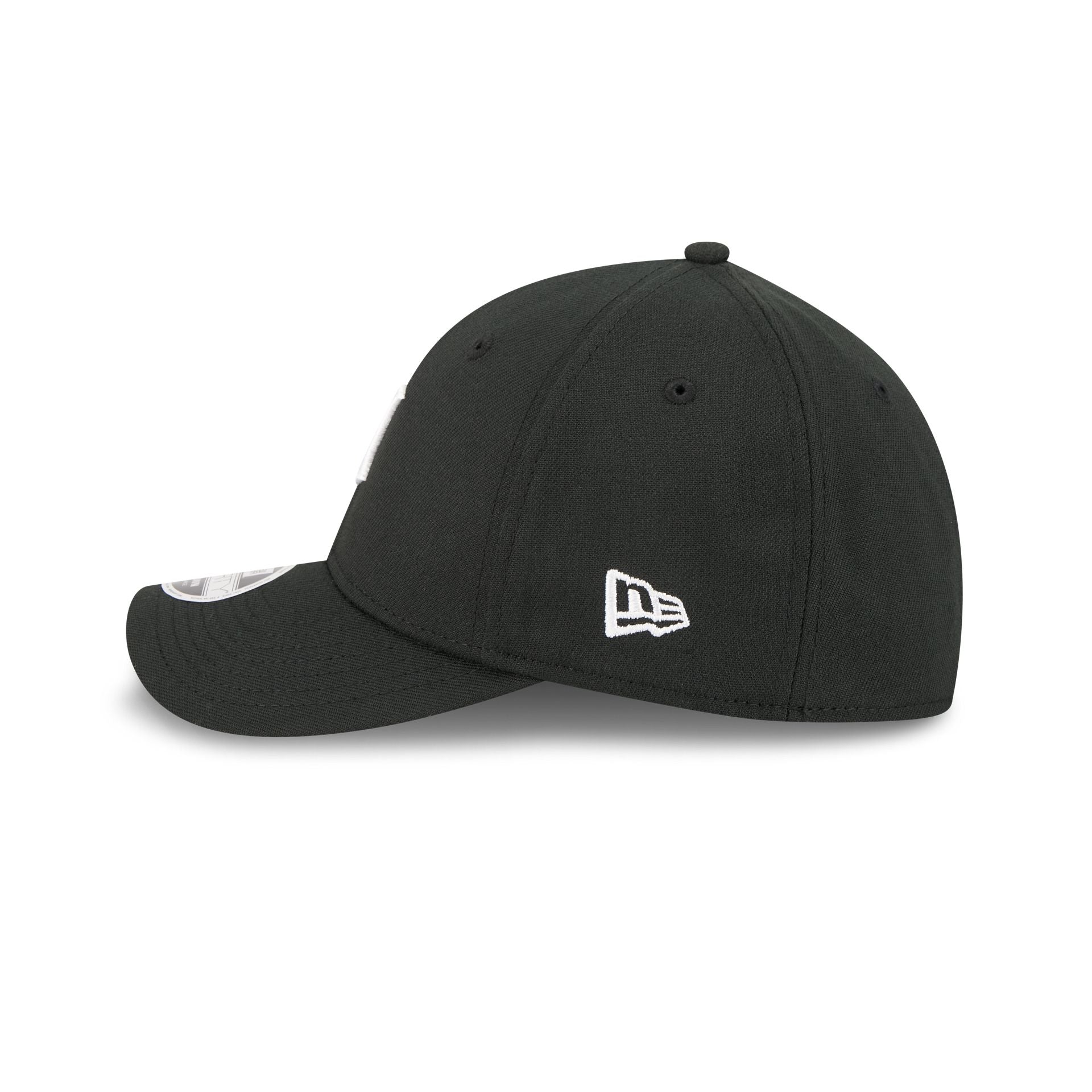 Detroit Tigers Black and White 39THIRTY M-Crown Stretch Fit Hat
