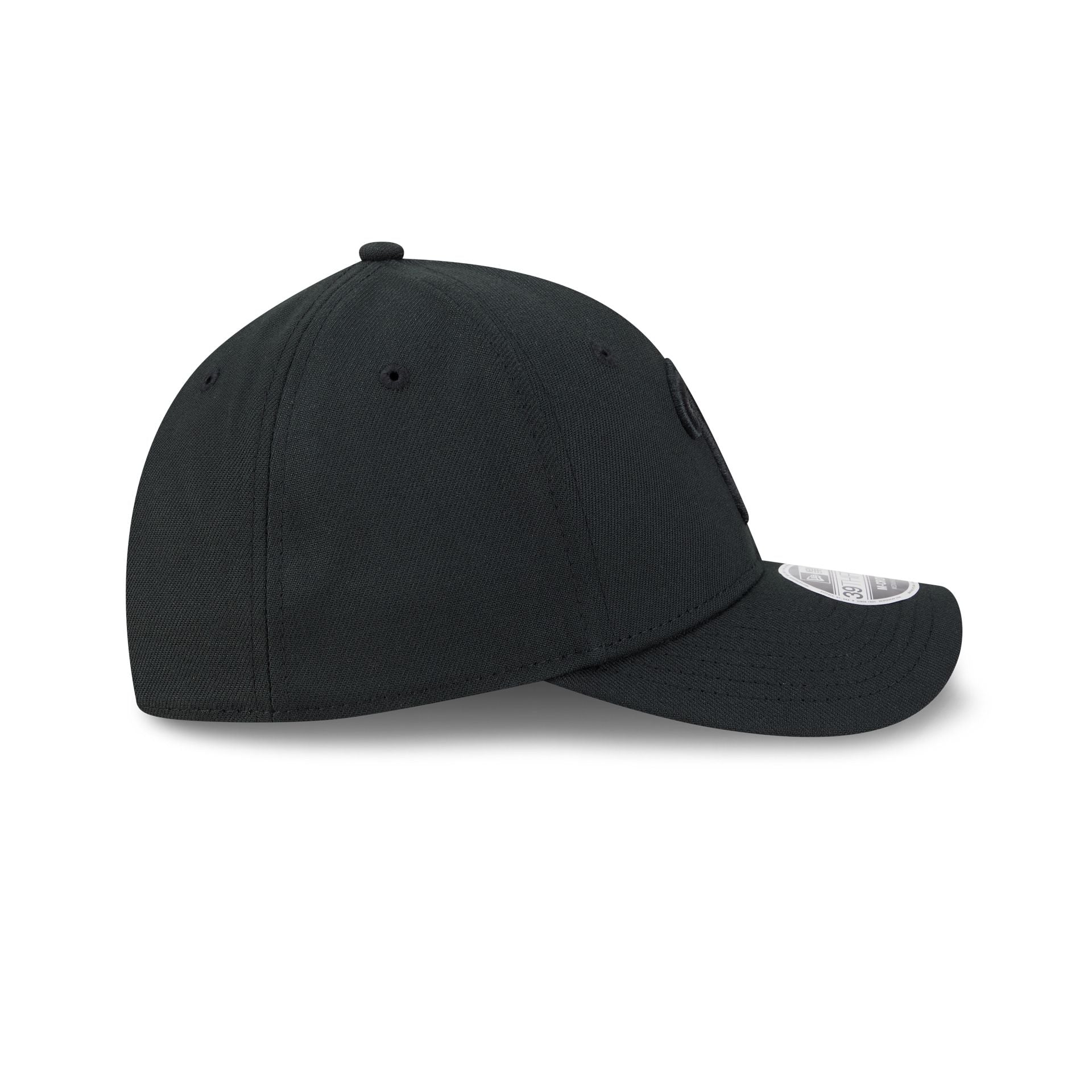 Philadelphia Phillies Black and White 39THIRTY M-Crown Stretch Fit Hat