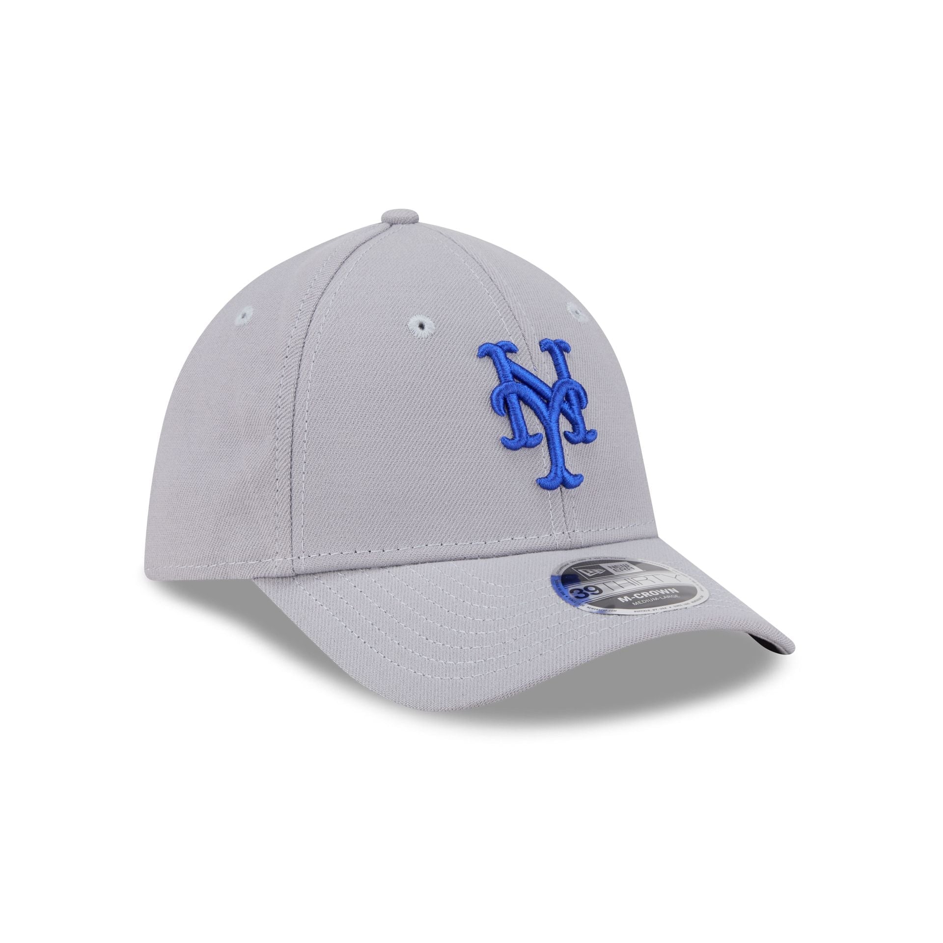 New York Mets Gray 39THIRTY M-Crown Stretch Fit Hat