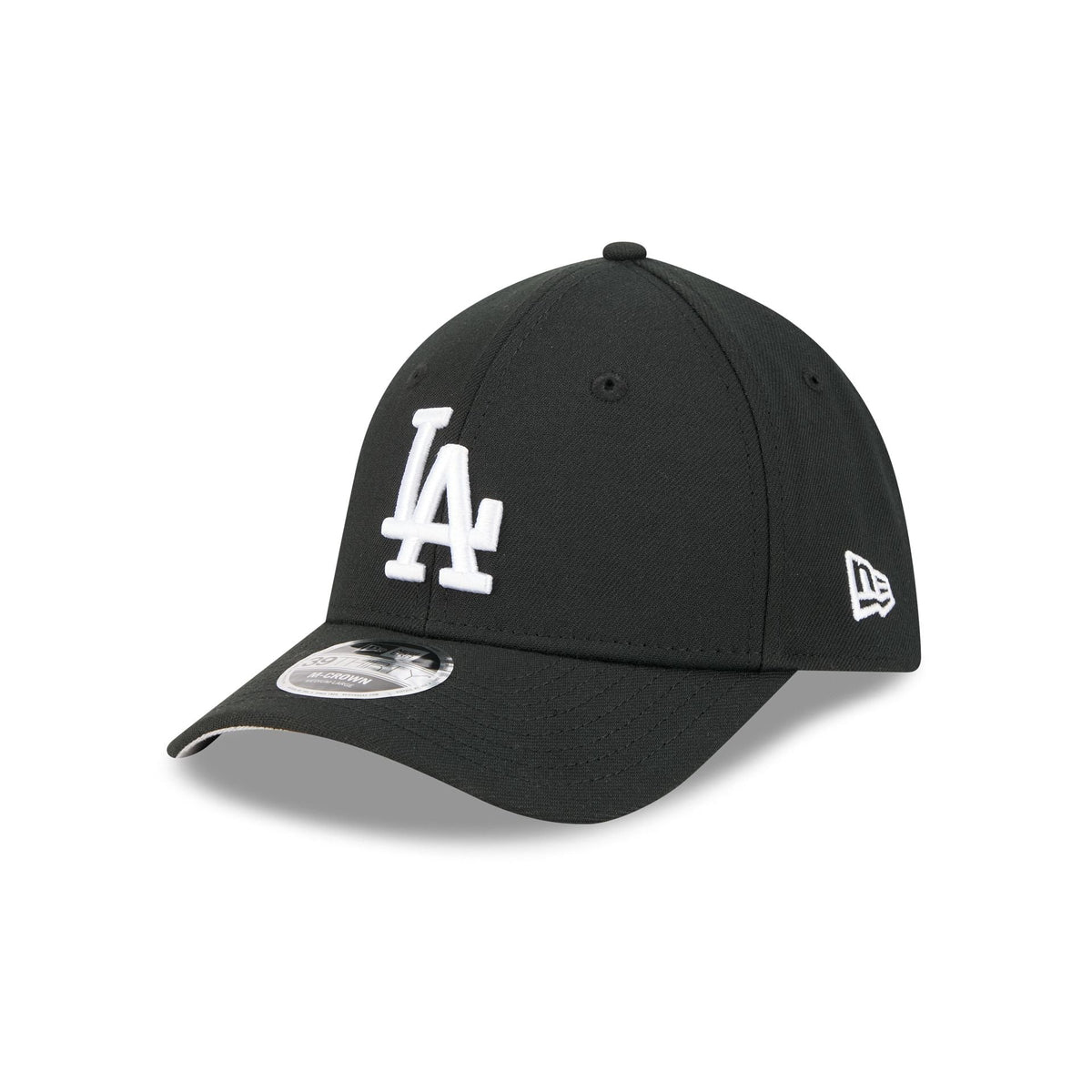 Los Angeles Dodgers Black and White 39THIRTY M-Crown Stretch Fit Hat