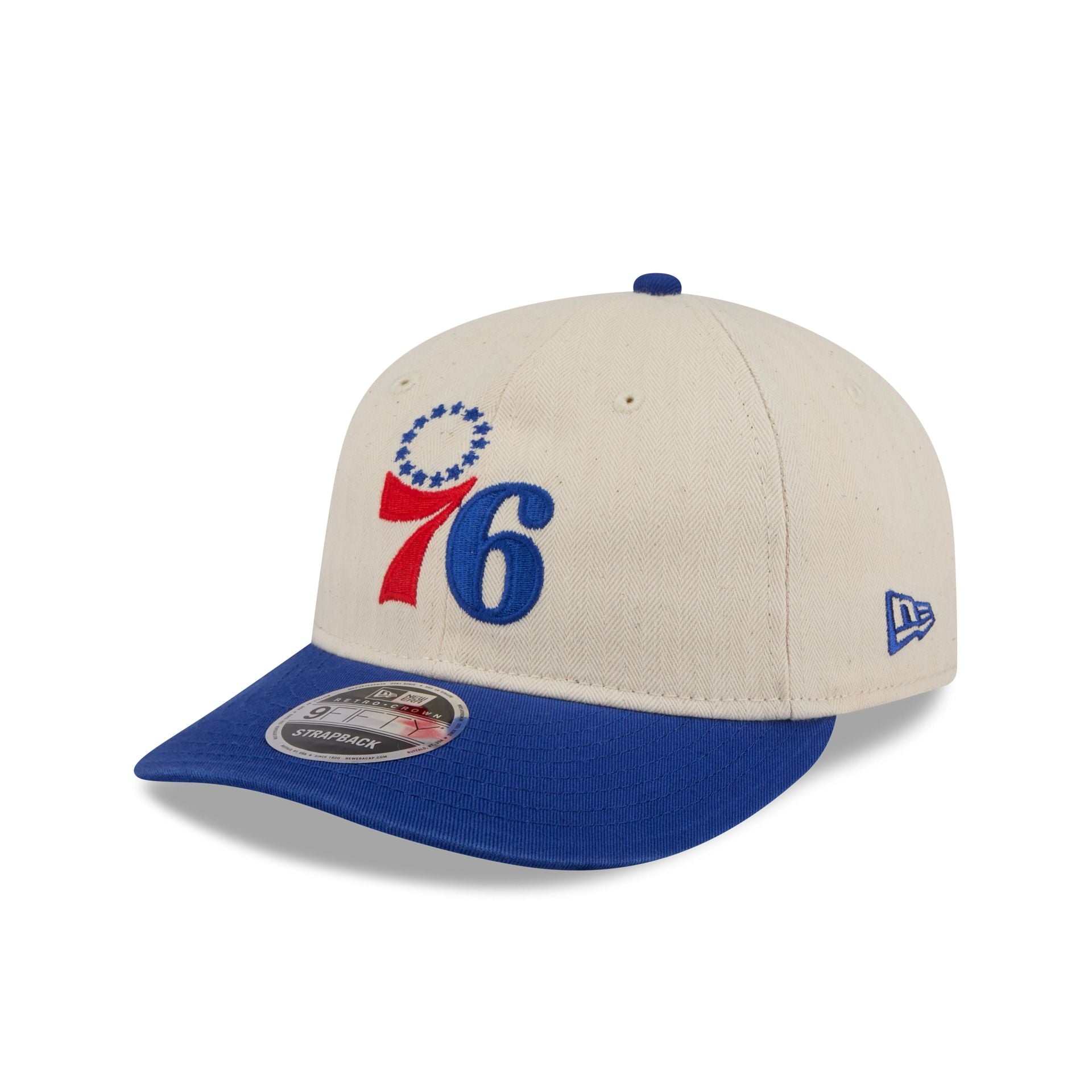 Philadelphia 76ers Three Looms Americana Herringbone Retro Crown 9FIFTY Adjustable Hat