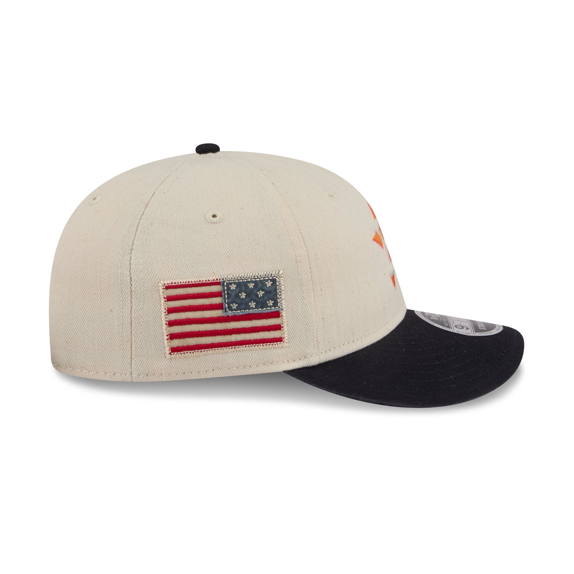 Houston Astros Three Looms Americana Herringbone Retro Crown 9FIFTY Adjustable Hat