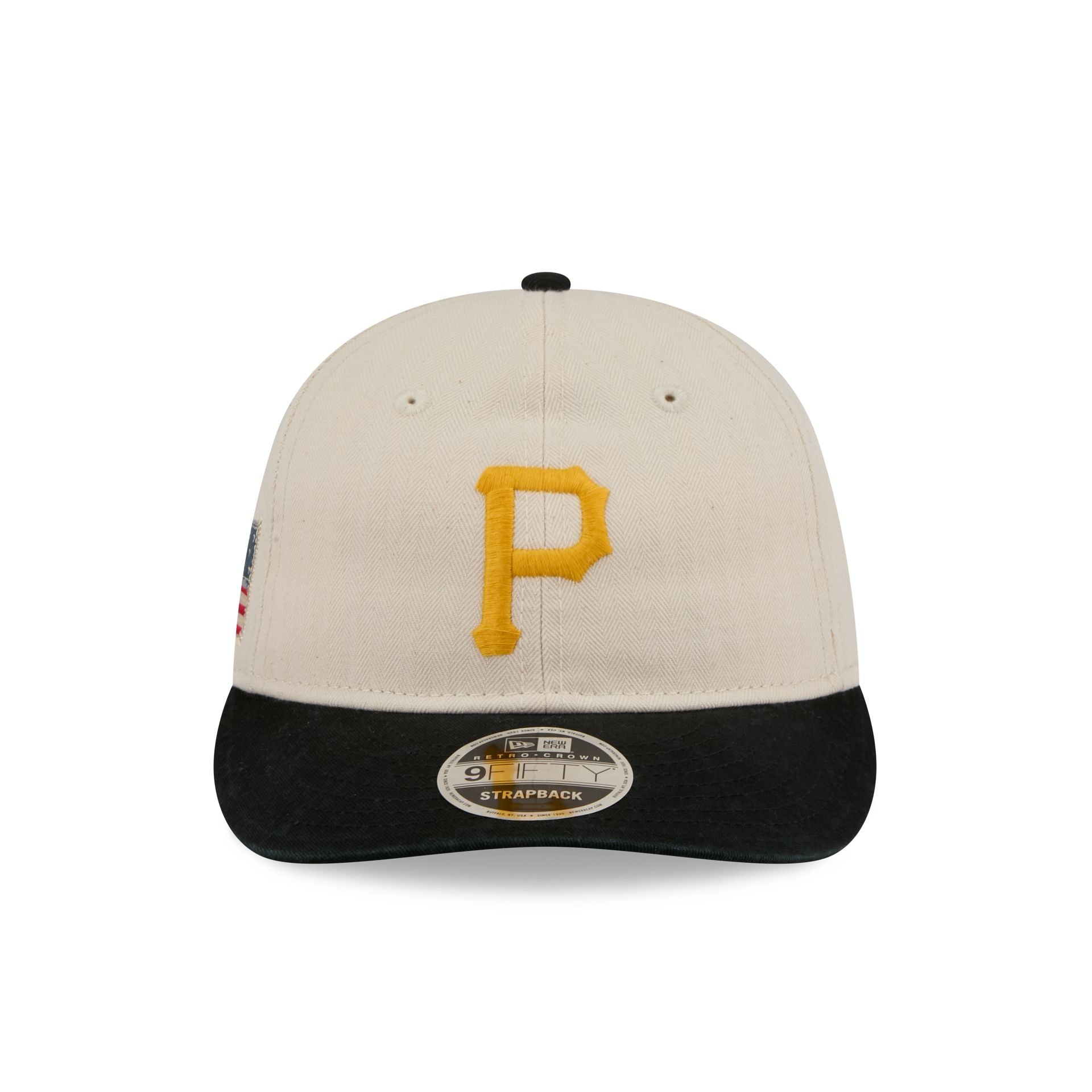 Pittsburgh Pirates Three Looms Americana Herringbone Retro Crown 9FIFTY Adjustable Hat