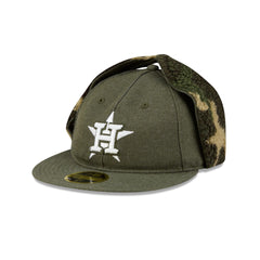 Houston Astros Three Looms Cotton Twill Camo Retro Crown Dog Ear 59FIFTY Fitted Hat