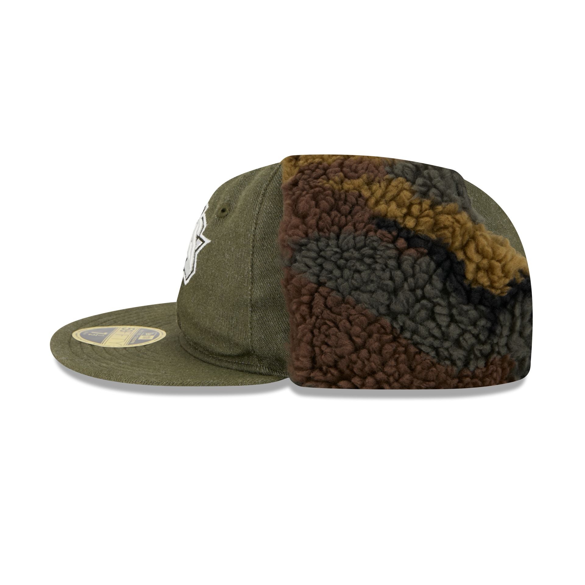 New York Knicks Three Looms Cotton Twill Camo Retro Crown Dog Ear 59FIFTY Fitted Hat