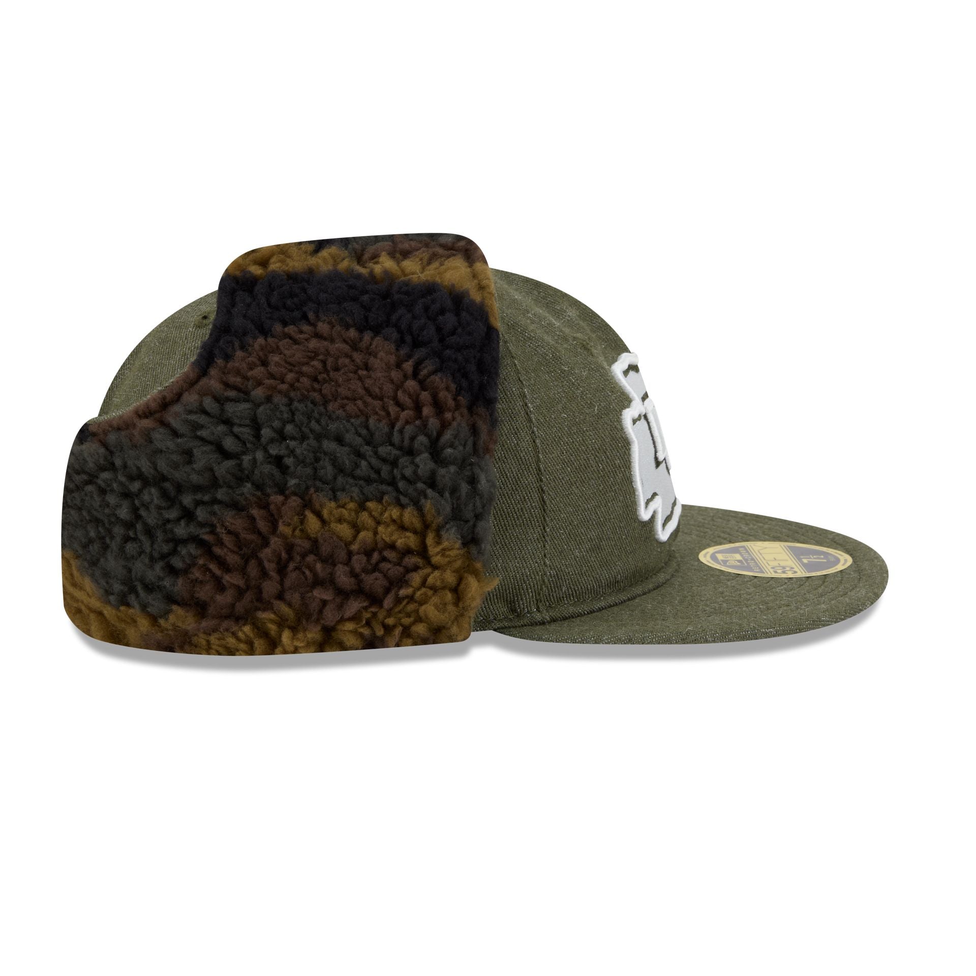 Kansas City Chiefs Three Looms Cotton Twill Camo Retro Crown Dog Ear 59FIFTY Fitted Hat
