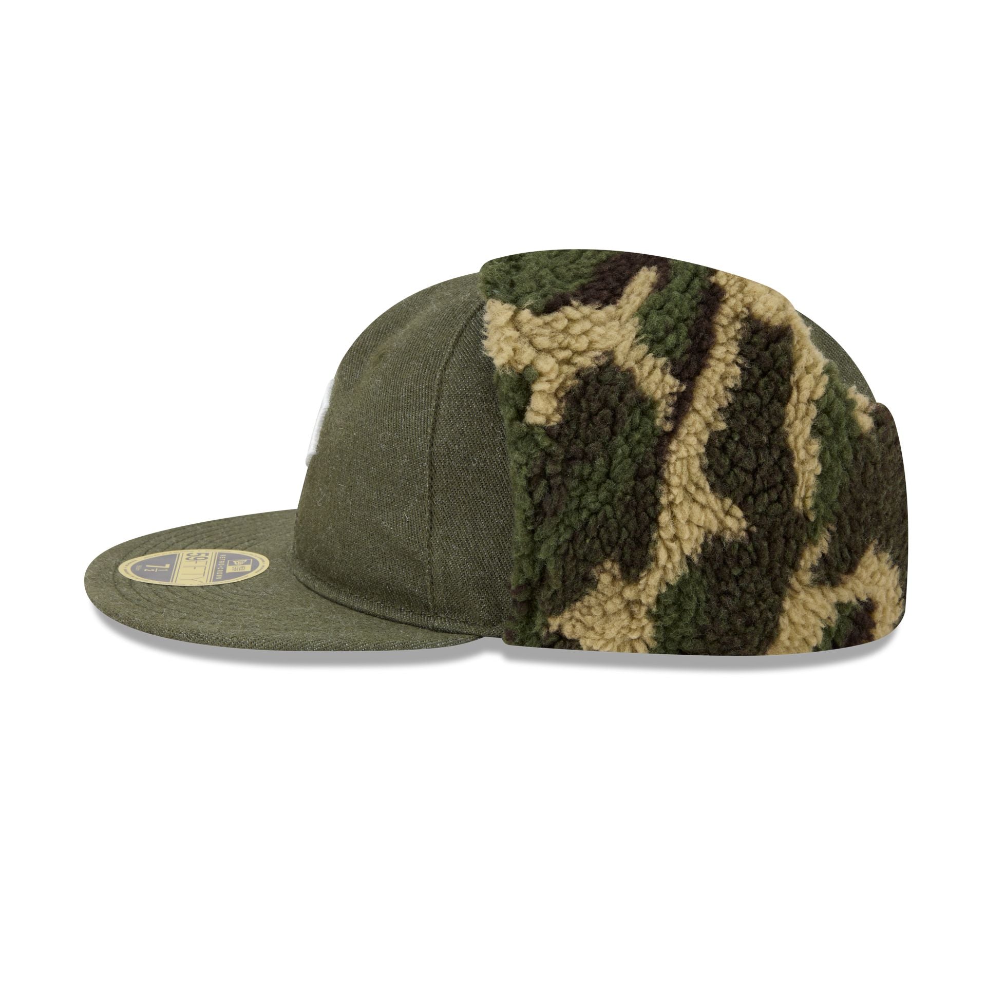 Pittsburgh Pirates Three Looms Cotton Twill Camo Retro Crown Dog Ear 59FIFTY Fitted Hat